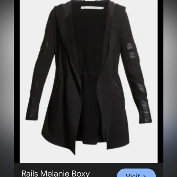 BLANC NOIR
Maitri Traveler Jac $200 black faux leather active casual spring - Picture 3 of 16